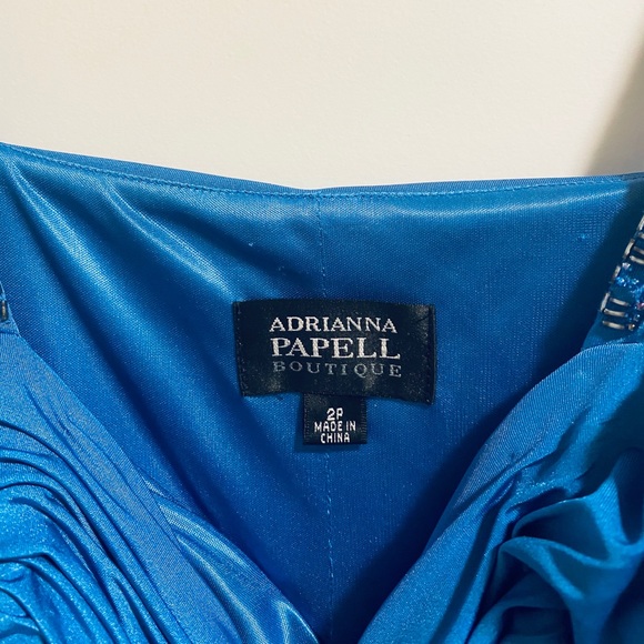 Adrianna Papell Blue Cocktail Dress 2P - Picture 4 of 8